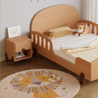 Solid Wood Nightstand with Unsheltered Storage, 1 Shelf and 1 Drawer, Bedside Table, 16"L x 15"W x 17"H