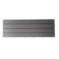 12''x36'' Interlocking Composite Deck Tiles - Dark Gray (Pack of 5)