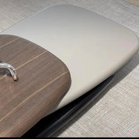 360° Rotating 3-tier Round Coffee Table Combination, Coffee Tables for Living Room, Wood Finish, Creative Suspended Style