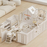 Eco-Friendly Baby Playpen , External Safety Lock, Easy Installation, and PVC Suction Base - Perfect for Home, Mall, and Kindergarten Use