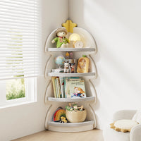 Kids Toy Storage Cabinet – Christmas Tree Corner Bookshelf & Multi-Layer Organizer