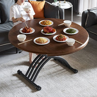 Multifunctional Lift-Top Coffee Table and Dining Table - Space-Saving Design for Small Apartments, Adjustable Height with Easy Lift Mechanism, Eco-Friendly Solid Wood, SGS Certified Safety for Durable Use