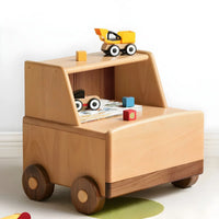 Wooden Children's Bedside Table Modern Simple Bedroom Storage Cabinet Home Cartoon Car Bedside Cabinet