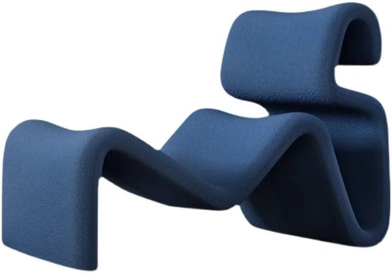 Modern Nordic Style Lazy Lounge Chair – Comfy Cashmere Single Sofa Recliner