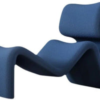 Modern Nordic Style Lazy Lounge Chair – Comfy Cashmere Single Sofa Recliner