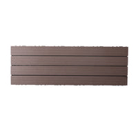 12''x 36'' Interlocking Composite Deck Tiles - Brown (Pack of 5)