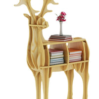 Creative Kids Bookshelf Wooden elk Animal Bookshelf