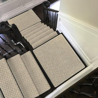 Bullnose Carpet Stair Treads | Tape Free Non-Slip(Set of 14,7,2) Multiple Colour