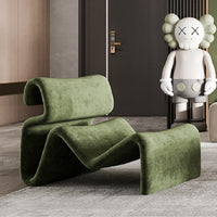 Modern Nordic Style Lazy Lounge Chair – Comfy Cashmere Single Sofa Recliner