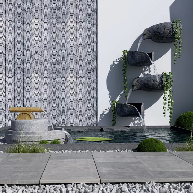 Outdoor Natural Ancient Tiles Wall Panels 3D Wall Panels-Retro Tiles