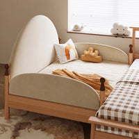 All solid wood kids bed with slide, tent suitable for 0-16 years old
