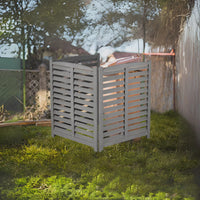 Outdoor Air Conditioner Fence Screen, Outside Wood Privacy Fence