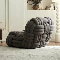 Upholstered Lounge Chair Creative Woven Leisure Chair Light Luxury Single Sofa Chair