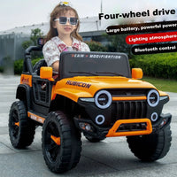 Ride On Truck 12V 7AH Ride On Toys with Remote Control 2 Seater Electric Ride On Cars for Kids Electric Vehicles, Power Wheels Jeep, 180LBS Load Capacity, EVA Rubber Tires