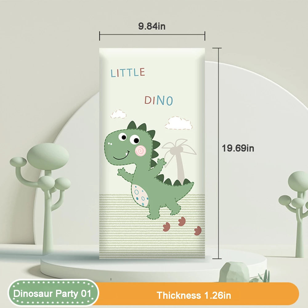 3D Anti-collision Wall Padding for Kids, Peel and Stick Upholstered Wall Panels, Playroom Decorative Protection Panel, Pack of 4, 6, 8