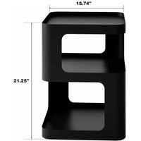 nightstand,Small End Table, Modern Nightstand, Accent Bedside Table, 3 Tier Night Stands, Metal Bed Side Table for Living Room Bedroom Outdoor Entryway, No Assembly Required