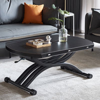 Multifunctional Lift-Top Coffee Table and Dining Table - Space-Saving Design for Small Apartments, Adjustable Height with Easy Lift Mechanism, Eco-Friendly Solid Wood, SGS Certified Safety for Durable Use