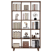 Solid Wood Bookshelf Lattice Cabinet, Multi-Layer Free Combination Shelf Storage Display Rack for Living Room, Free Combination Bookcase