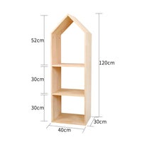 Household children's bookshelf room type toy storage locker solid wood bookshelf toy storage rack 2 in 1 combination cabinet