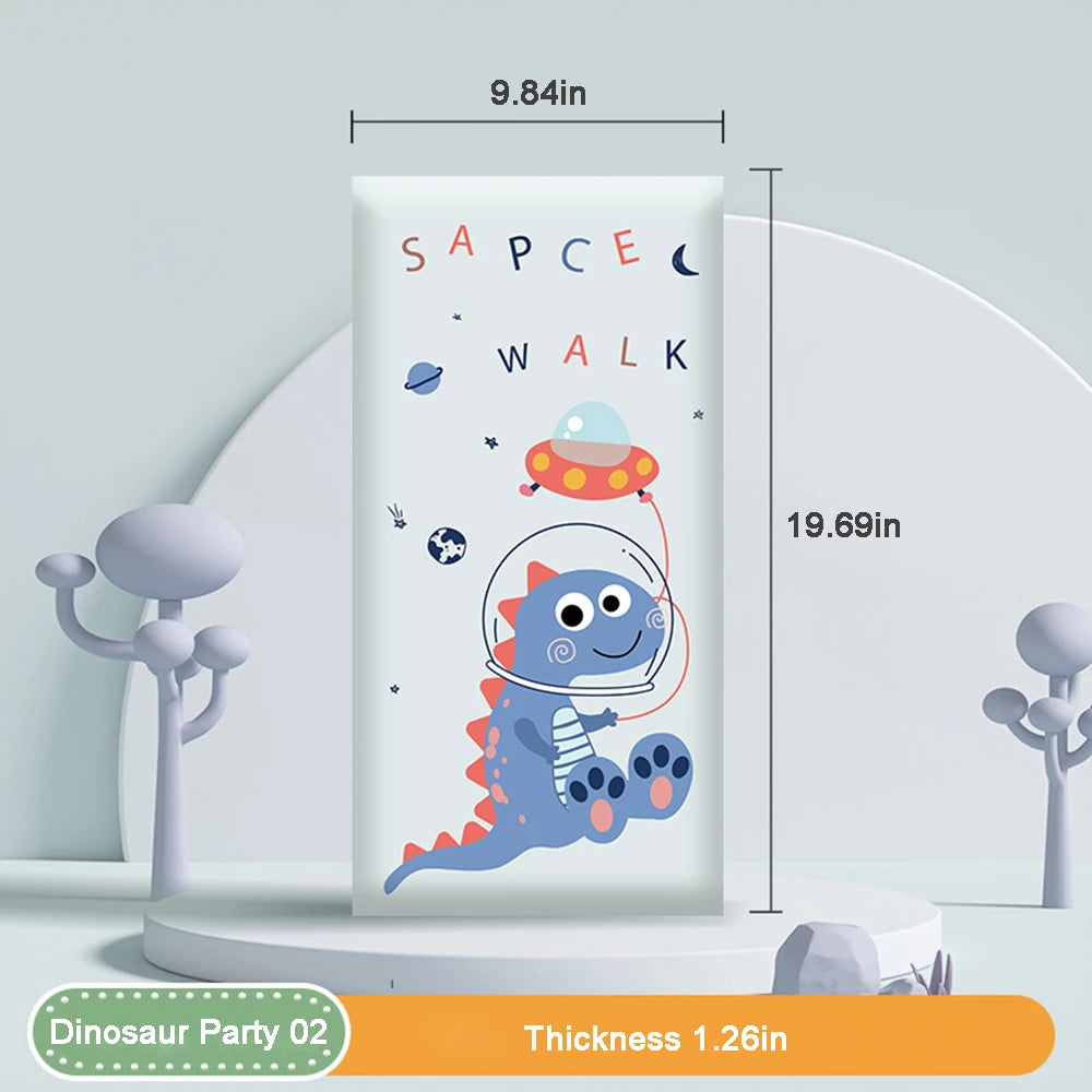 3D Anti-collision Wall Padding for Kids, Peel and Stick Upholstered Wall Panels, Playroom Decorative Protection Panel, Pack of 4, 6, 8