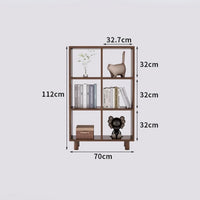Solid Wood Bookshelf Lattice Cabinet, Multi-Layer Free Combination Shelf Storage Display Rack for Living Room, Free Combination Bookcase