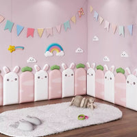 Wall Panels â Cushioned Wall StickersďźCartoon animal wall decals, soft wall panels for child safety protection.