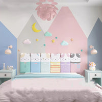 Anti-Collision Wall Stickers 3D Cartoon Anti-Collision Wall Sticker, Baby Room Warm Soft Bag, Tatami Wall, Bedside Wall Panel