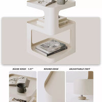 nightstand,Small End Table, Modern Nightstand, Accent Bedside Table, 3 Tier Night Stands, Metal Bed Side Table for Living Room Bedroom Outdoor Entryway, No Assembly Required