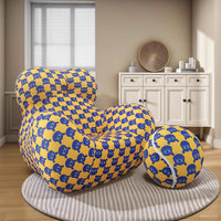 Single Sofa Chair, Minimalist Living Room Lazy Sofa Single Seat Creative Hydrangea Lounge Chair