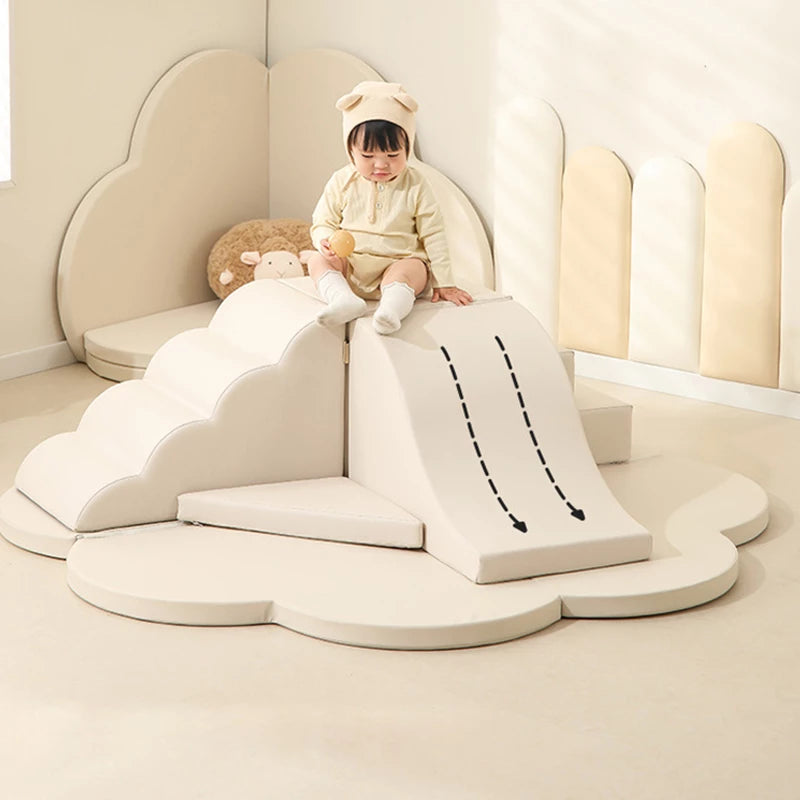 Soft Climbing Slide Combination Baby Sensory Training Climbing Frame Baby Indoor Soft Package Slide