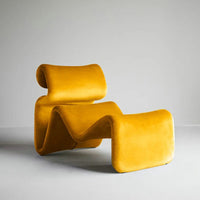 Modern Nordic Style Lazy Lounge Chair – Comfy Cashmere Single Sofa Recliner