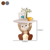 Bedside Nightstand Home Decor Room Rabbit Statues Bedside Table Bedroom Small Storage Side Table Creative Simple Storage Cabinet