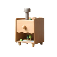 Solid Wood Kids Bedside Table Modern Simple Bedside Storage Cabinet Multifunctional Bedroom Cabinet Storage Cabinet