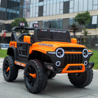 Ride On Truck 12V 7AH Ride On Toys with Remote Control 2 Seater Electric Ride On Cars for Kids Electric Vehicles, Power Wheels Jeep, 180LBS Load Capacity, EVA Rubber Tires