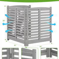 Outdoor Air Conditioner Fence Screen, Outside Wood Privacy Fence