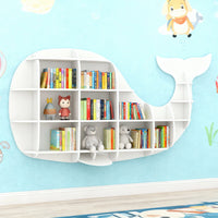Kids Creative Dolphin & Whale Bookshelf Locker Wooden