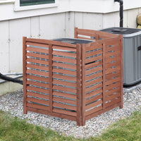 Outdoor Air Conditioner Fence Screen, Outside Wood Privacy Fence