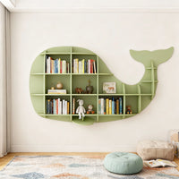 Kids Creative Dolphin & Whale Bookshelf Locker Wooden