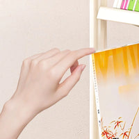 360° Steering Wheels Moveable Bookshelf, Mobile Rack 5 Tier Bookcases & Shelves