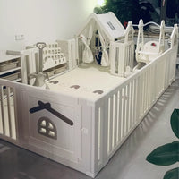 Safety Baby Playpen - Indoor Home Protective Barrier for Infants, Soft Crawling Mat and Secure Baby Gate for Children's Playtime