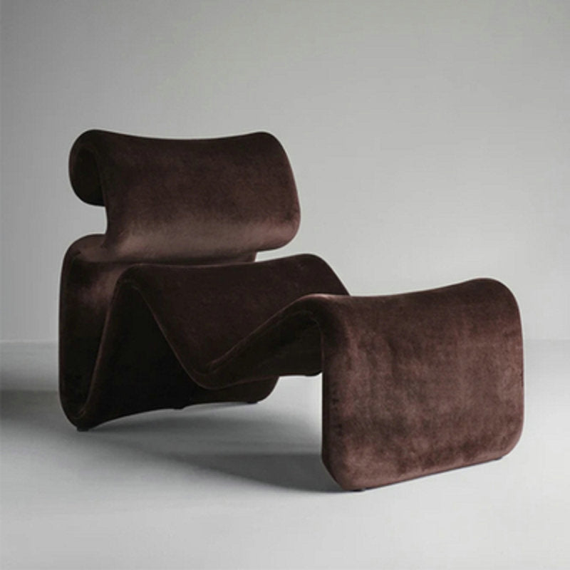 Modern Nordic Style Lazy Lounge Chair – Comfy Cashmere Single Sofa Recliner