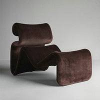 Modern Nordic Style Lazy Lounge Chair – Comfy Cashmere Single Sofa Recliner