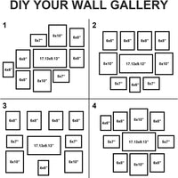 Picture Frames Collage Wall Decor, 10 Pack Gallery Wall Frame Set for Wall Mounting or Tabletop Display