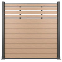 70.8'' H x 70.8''Composite Fencing Complete Kit Modern WPC composite fence