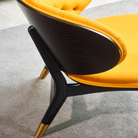 Modern Accent Chair Little Armchair designed Upholstered Chair Tufted Wide Hug Backrest Chair