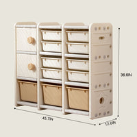 Classic Children's Toy Multi-layer Storage Rack, Baby Storage Cabinet Rack Storage Rack