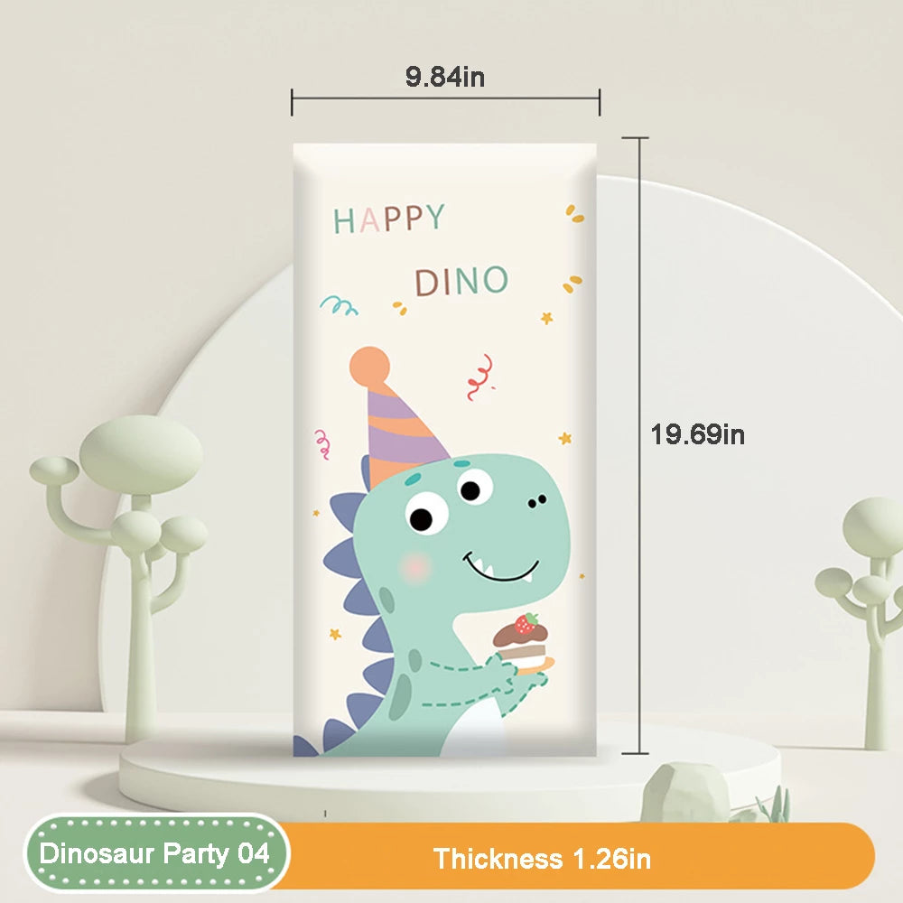 3D Anti-collision Wall Padding for Kids, Peel and Stick Upholstered Wall Panels, Playroom Decorative Protection Panel, Pack of 4, 6, 8