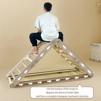 Foldable 3 in 1 Climbing Triangle Ladder Indoor Kids Play Gym Activity Climber Structure Toys