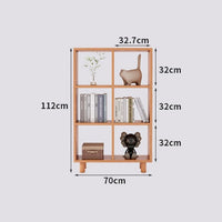 Solid Wood Bookshelf Lattice Cabinet, Multi-Layer Free Combination Shelf Storage Display Rack for Living Room, Free Combination Bookcase