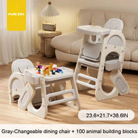Convertible Highchair for Babies & Toddlers| Studying Table| Table and Chair Set | Building Block Table | Toddler Chair with Safety Harness